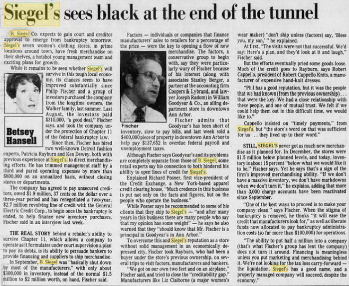 B. Siegel - 03 May 1982 Article